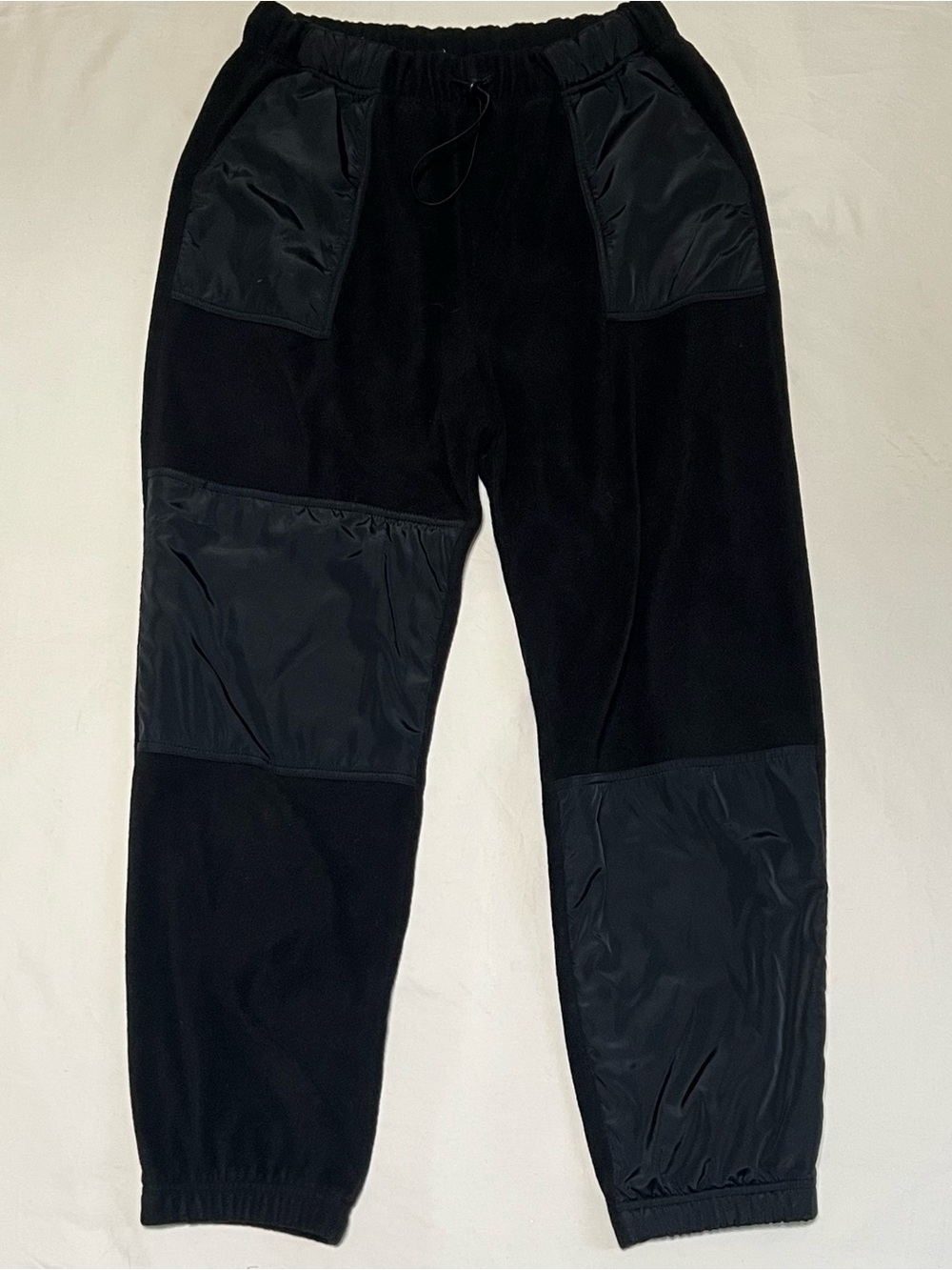 Forever 21 Black Patchwork Jogger Pants